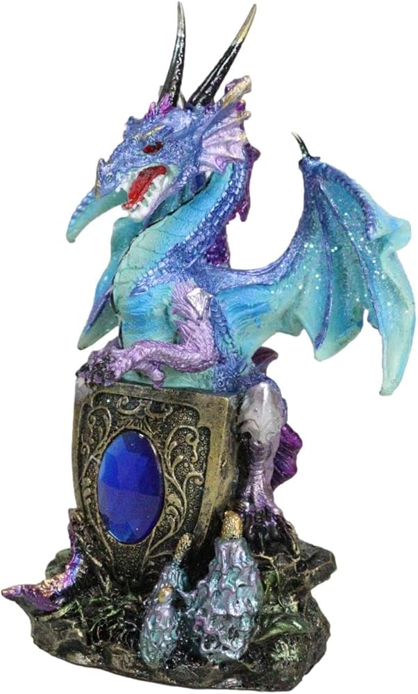 Amazon.co.jp: Ebros Azure アナと雪の女王 ブリザード ドラゴンガード