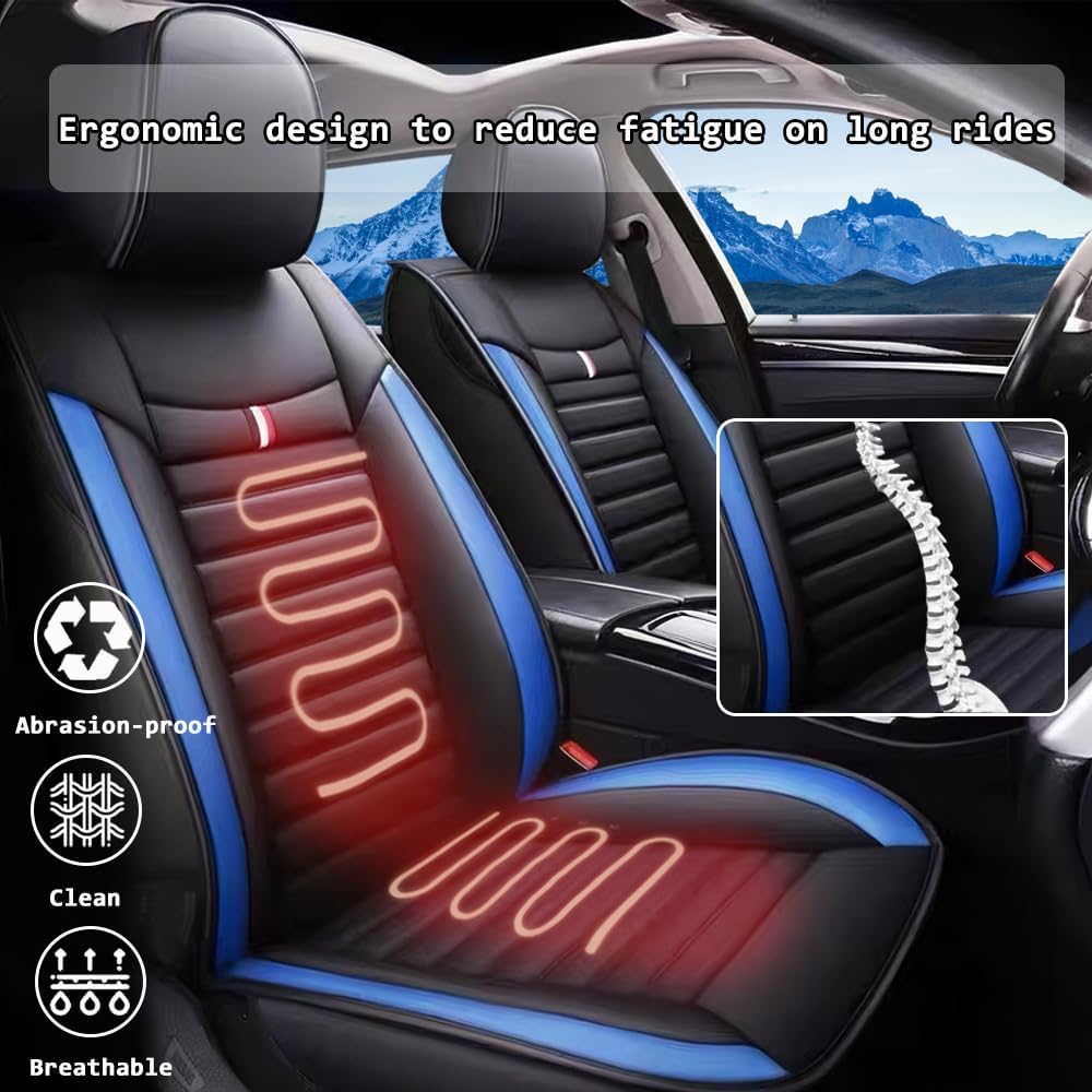 Funda Asiento Coche para Dacia Sandero I 2008-2012, Cubre Protector Delantero para Delantero y Trasero,Accesorios de Automóvil,B