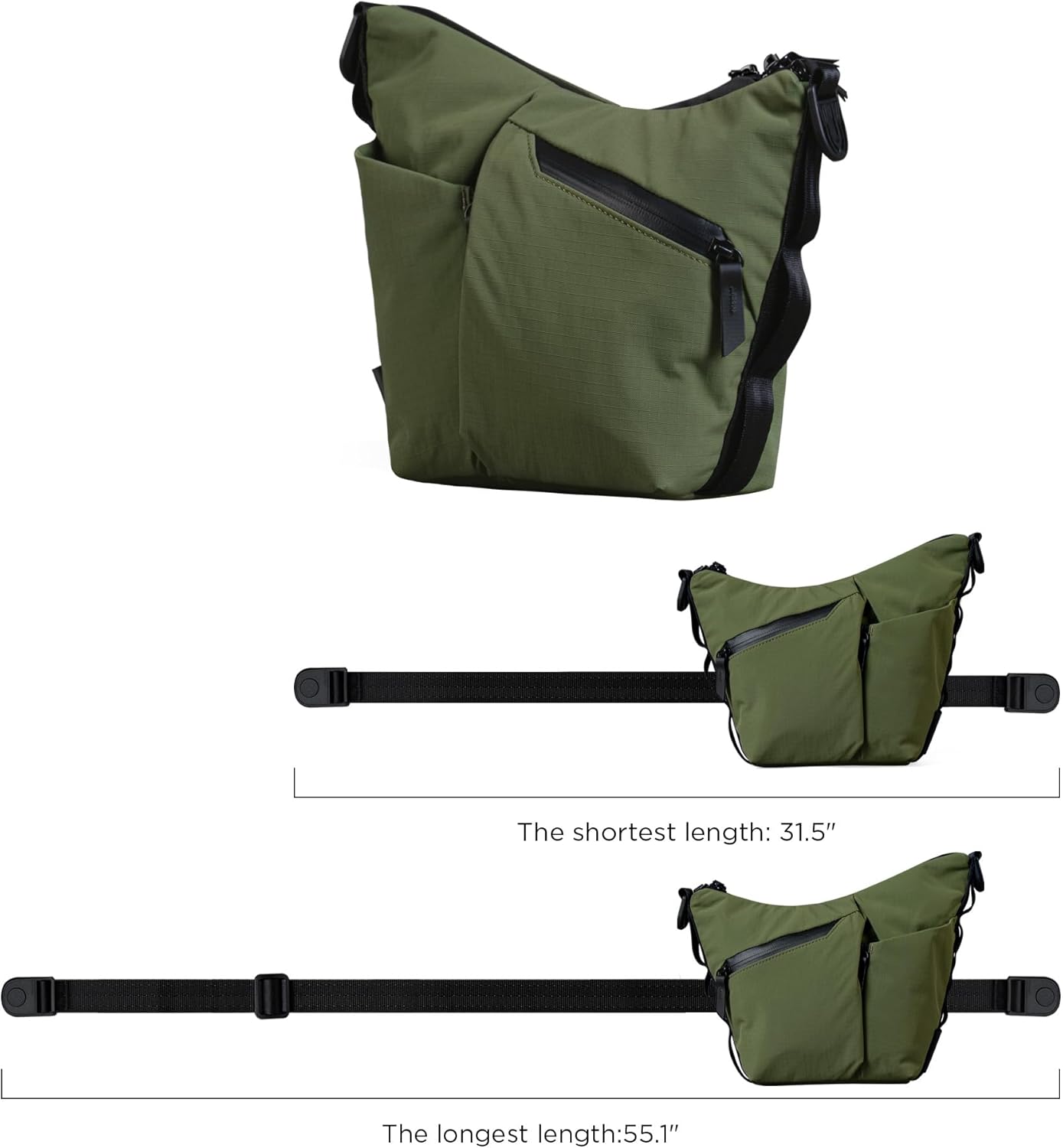 ALPAKA Flow Satchel Mini 2L - Crossbody Bag, Water Resistant Shoulder Bag, Expandable Bottle Pocket, YKK Zippers, Key Tether - Image 4