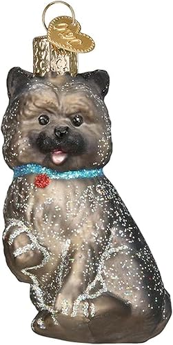 Miniatura 7 de Old World Christmas Dog Collection - Adornos de cristal soplado para árbol de Navidad, labrador de chocolate, modelo 12387