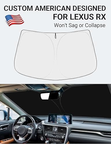 Vista 478 de Proadsy Parasol para parabrisas para BMW X1 F48 2016-2022 de 4 capas plegable, protector de parasol frontal que bloquea los rayos UV y mantiene