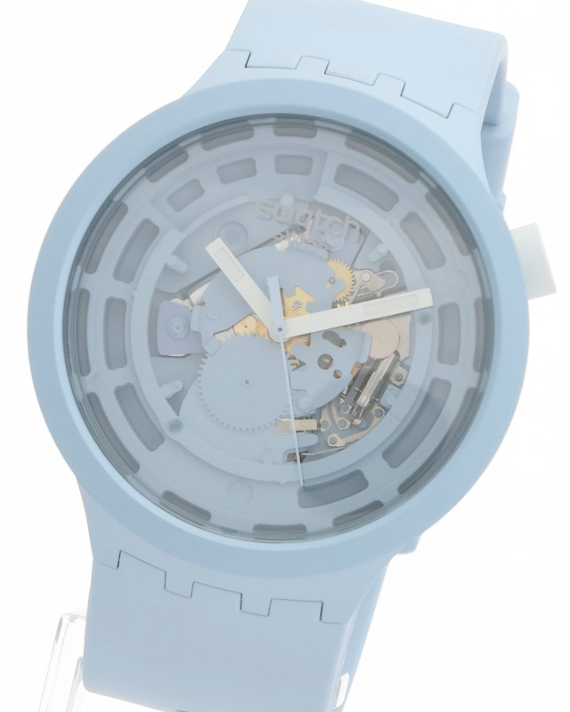Amazon | [スウォッチ] 腕時計 C-BLUE BIG BOLD NEXT SB03N100