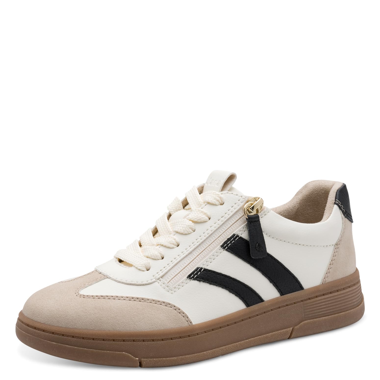 Jana Women’s Flat Sneakers Sporty Vegan, Beige Comb, 6,5 UK