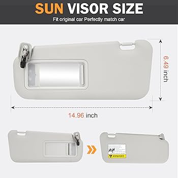 Amazon.com: Driver Passenger Side Car Sunvisor with Lights