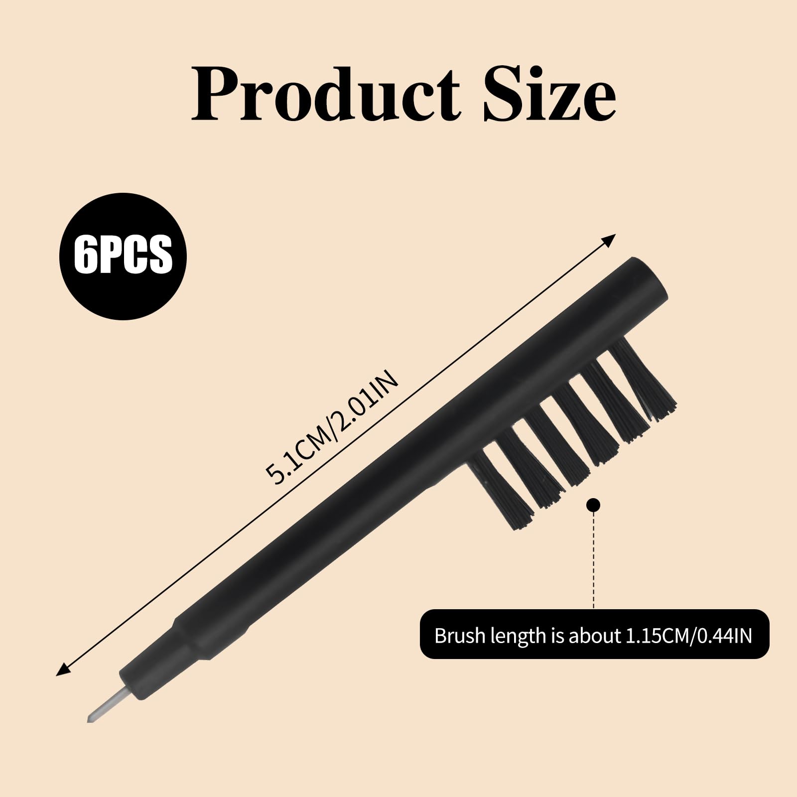 Earjgruu 6PCS Hearing Aid Cleaning Brush Kits,Hearing Aid Cleaning Tools with Wax Loop & Magnet,Portable & Durable Hearing Amplifier Cleaner Set for BTE, ITC Or ITE.