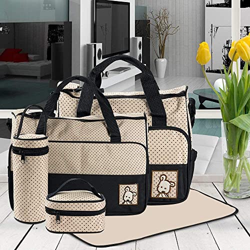 Sac à dos à langer bébé FREESOO grand format avec 5 pièces multifonctions pour voyage
