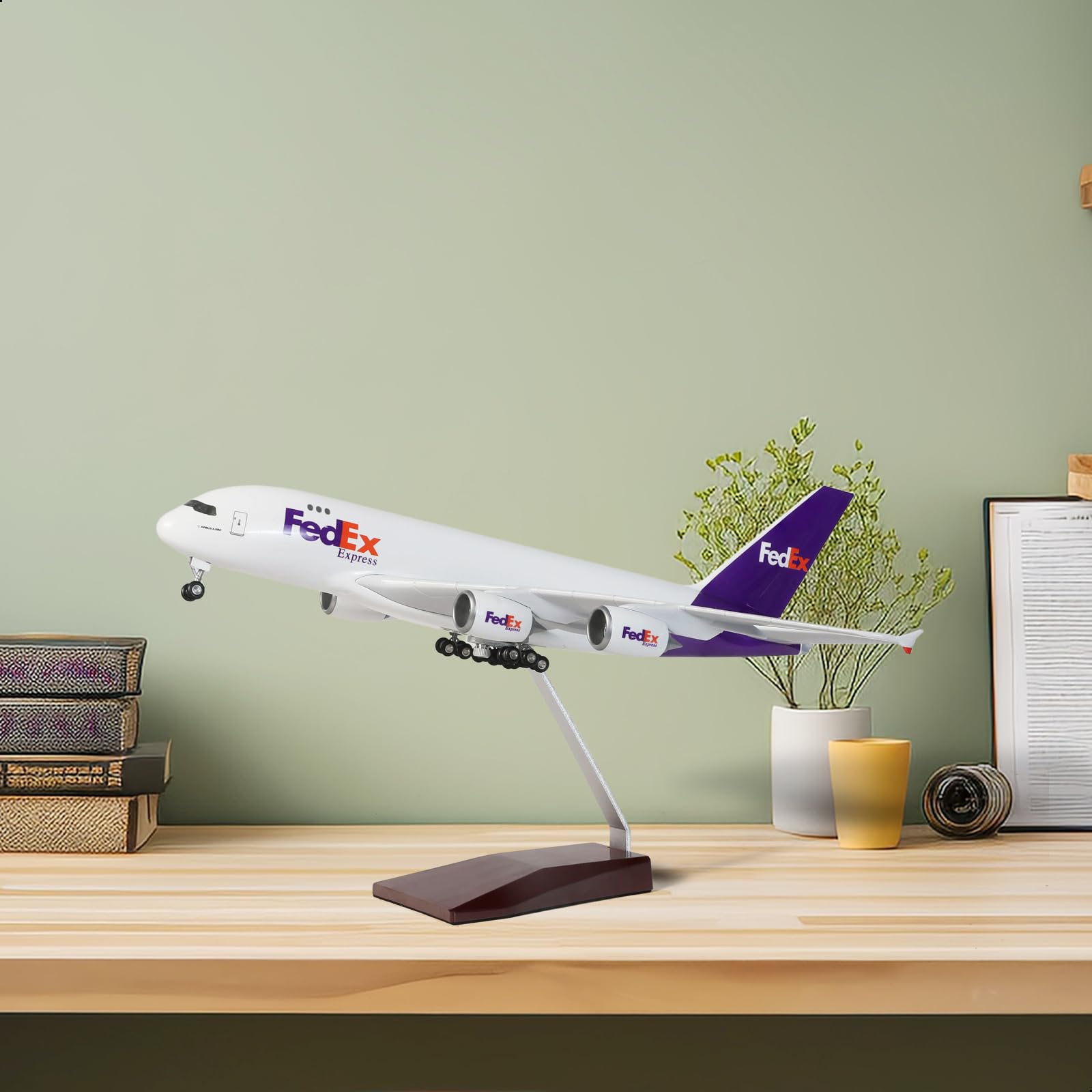 1:200 A380 do modeli samolotów FedEx - odlew ciśnieniowy wstępnie zbudowany