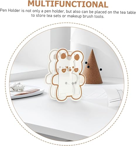 Miniatura 4 de Decoración para el hogar Estantería Decoración Jarrones transparentes Oso Jarrón transparente Jarrón de oso Florero Arreglo floral Jarrón Sostenedor