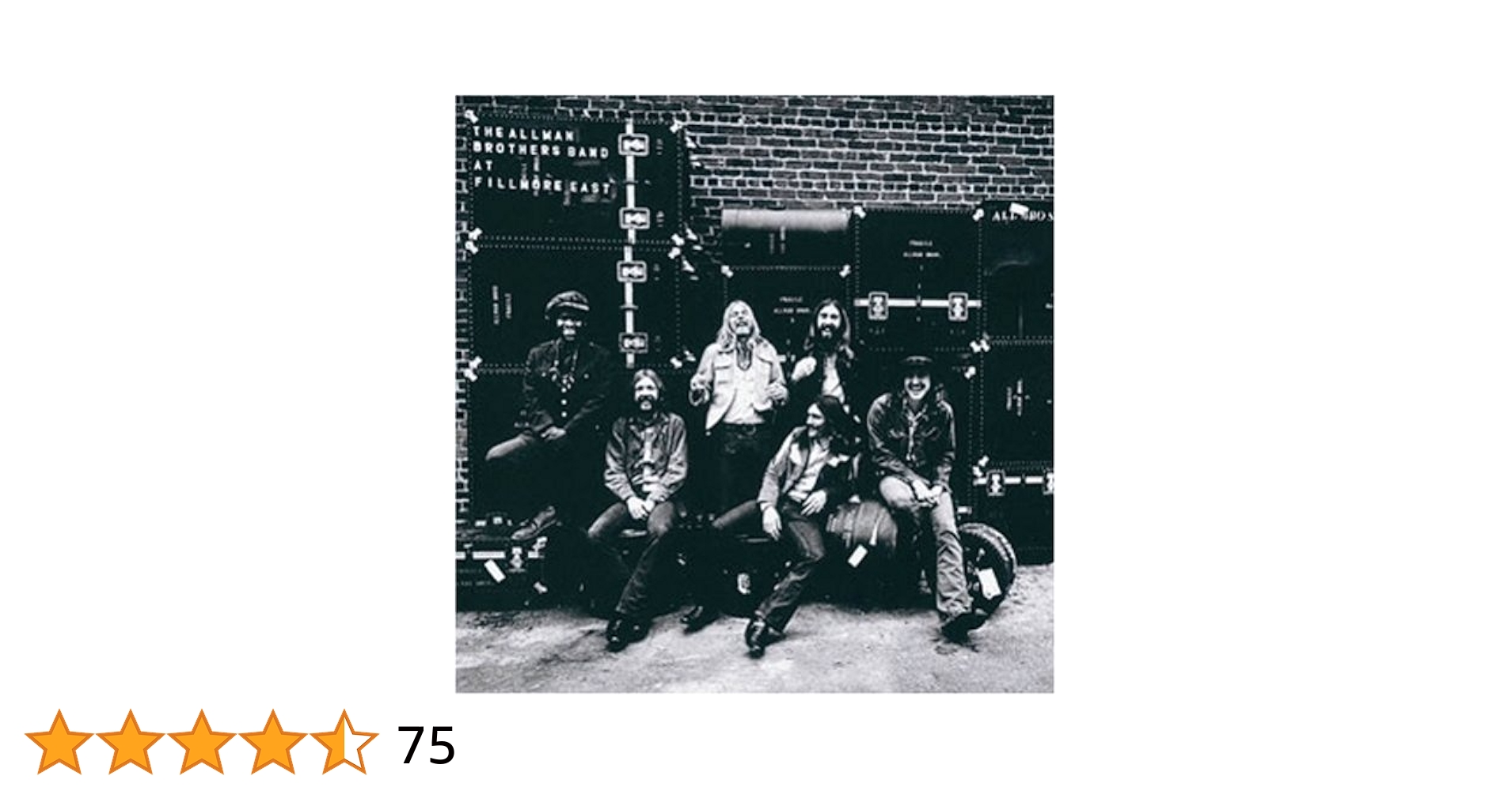 フィルモア・イースト・ライヴ　未開封レコード　1971  recording Amazon.co.jp: フィルモア・イースト・ライヴ: ミュージック