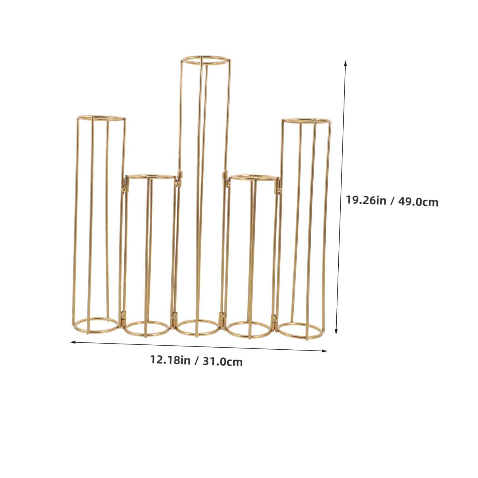 Vase à Plantes Hydroponiques Verre avec Support Métallique Rotatif Station de Propagation pour Fleurs et Racines Tubes Essai Décoratif pour Bureau et Maison