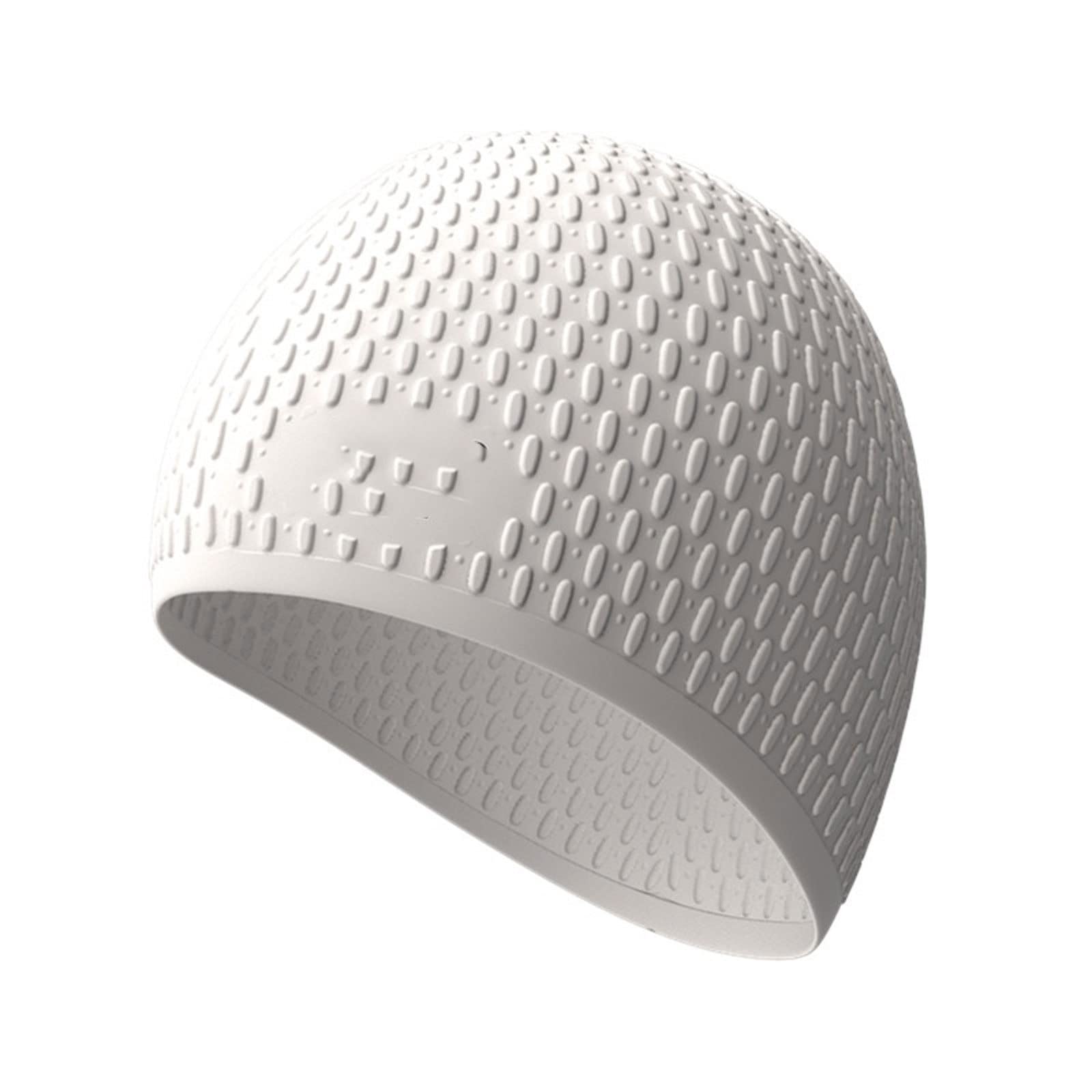 CWUINXMR Gorros de natación, Gorros de natación for Mujeres Pelo Largo Protección for los oídos Gorro de natación Grande for Hombres for Piscina Gorro de natación Profesional de Silicona Impermeable S
