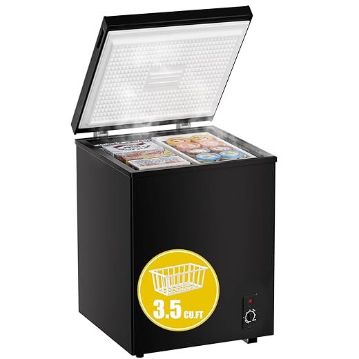 Bodacious Ultra Quiet Deep Freezer – 5.0 Cu Ft, Compact Design, Fast Freeze, Low Power Consumption, Ideal for Home, Restaurant & Small Shops