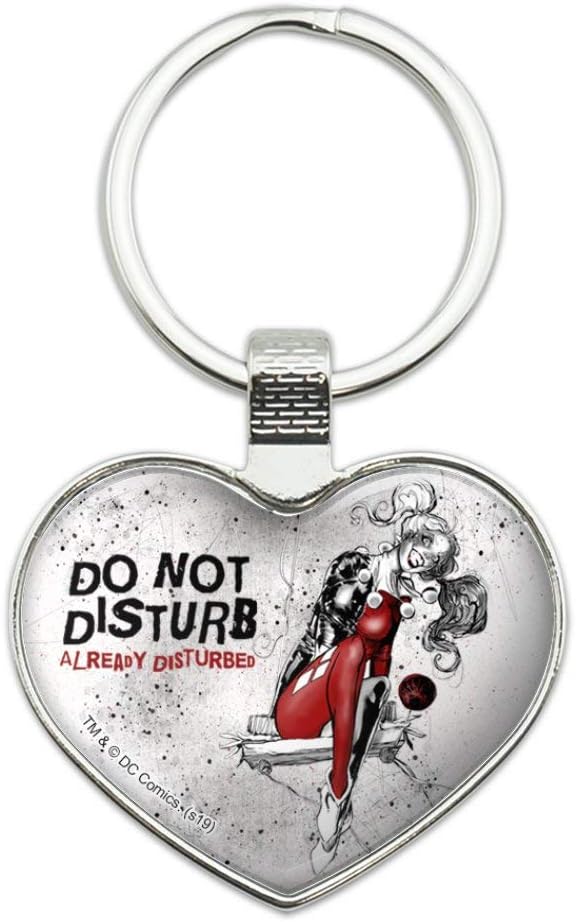 Amazon.com: GRAPHICS & MORE Harley Quinn Already Disturbed Keychain ...