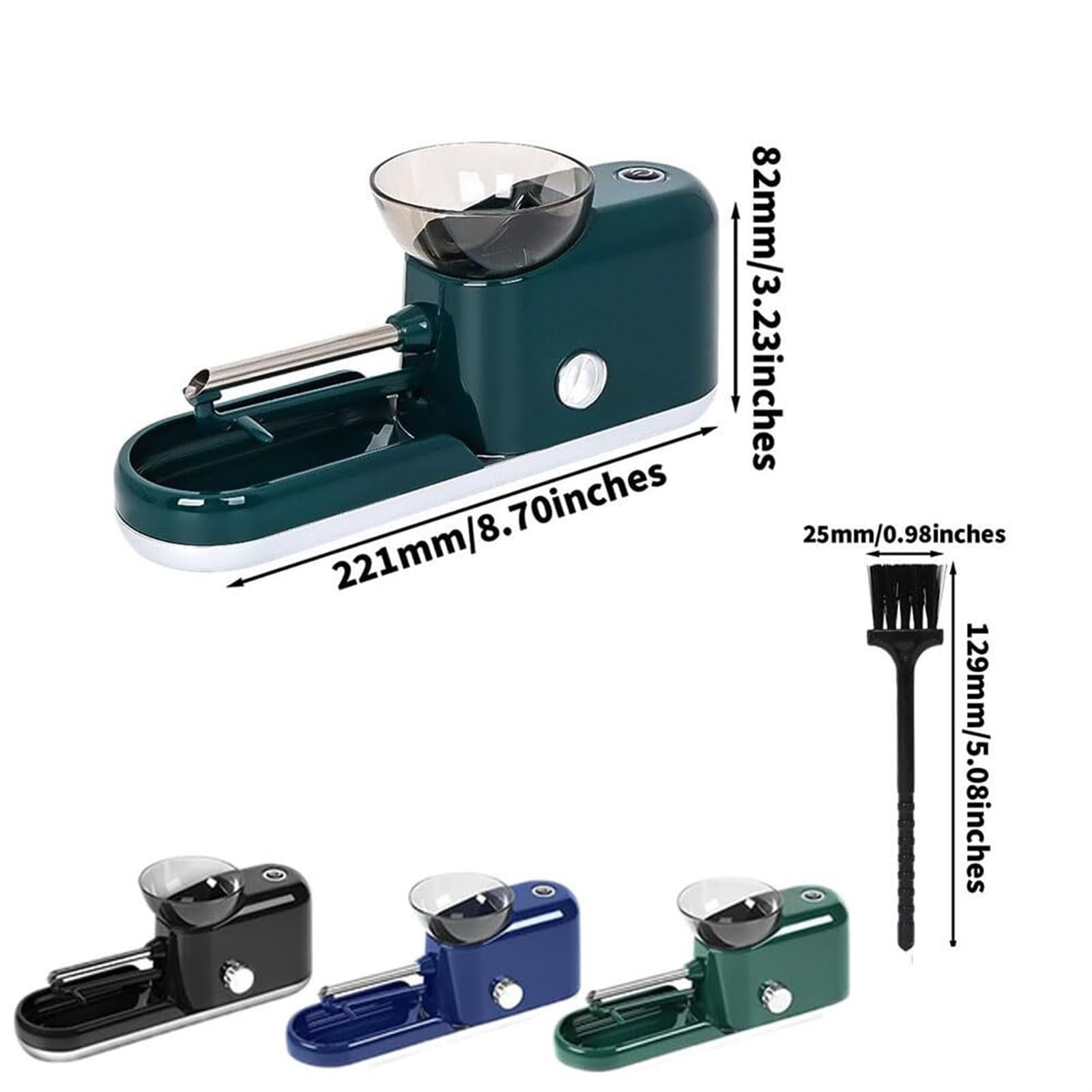Rullo automatico generico Za, macchina Za regolabile, macchina elettrica per rollare sigarette da 8/6,5 mm (D)