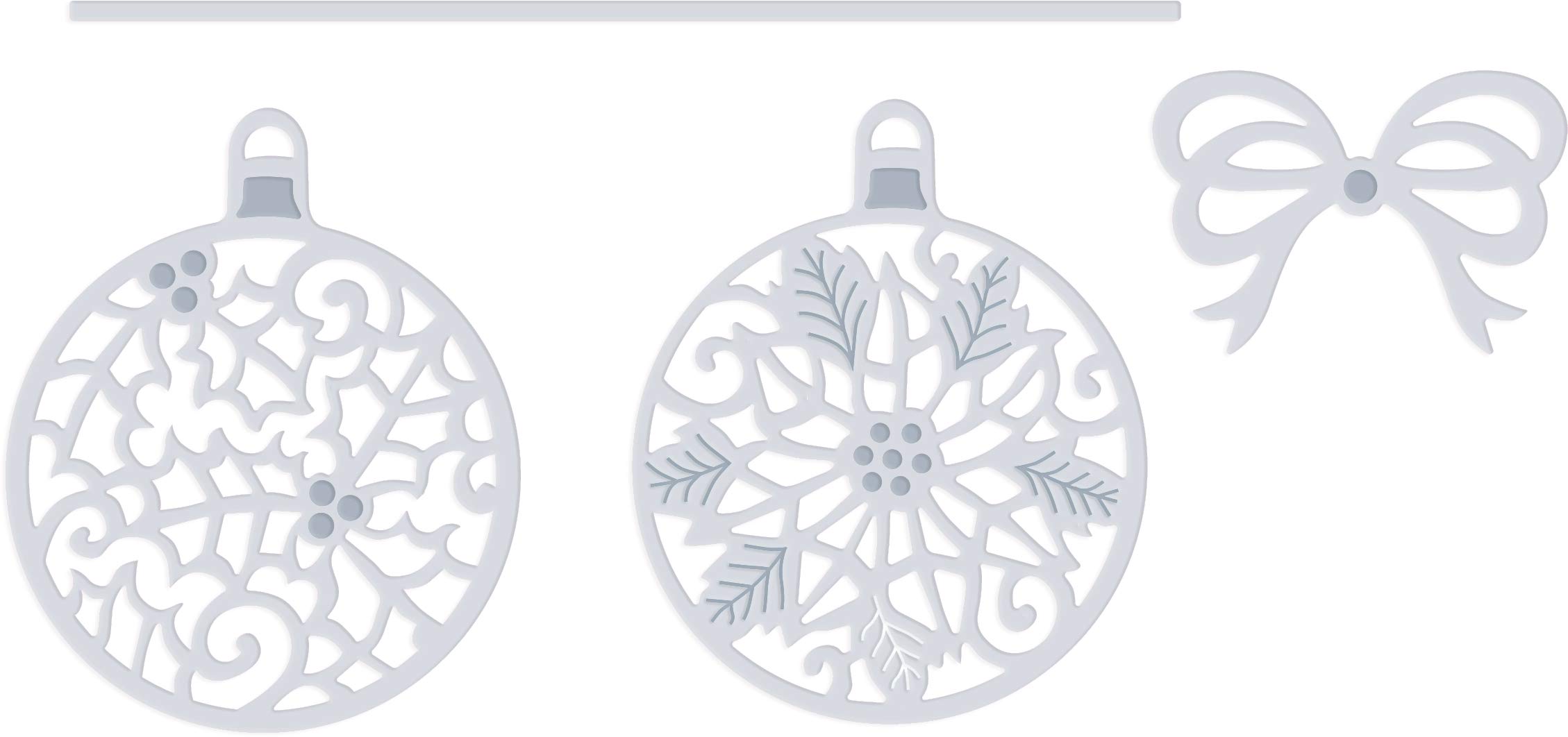 SD Holly & Poinsettia Baubles Sweet Dixie Cutting Die