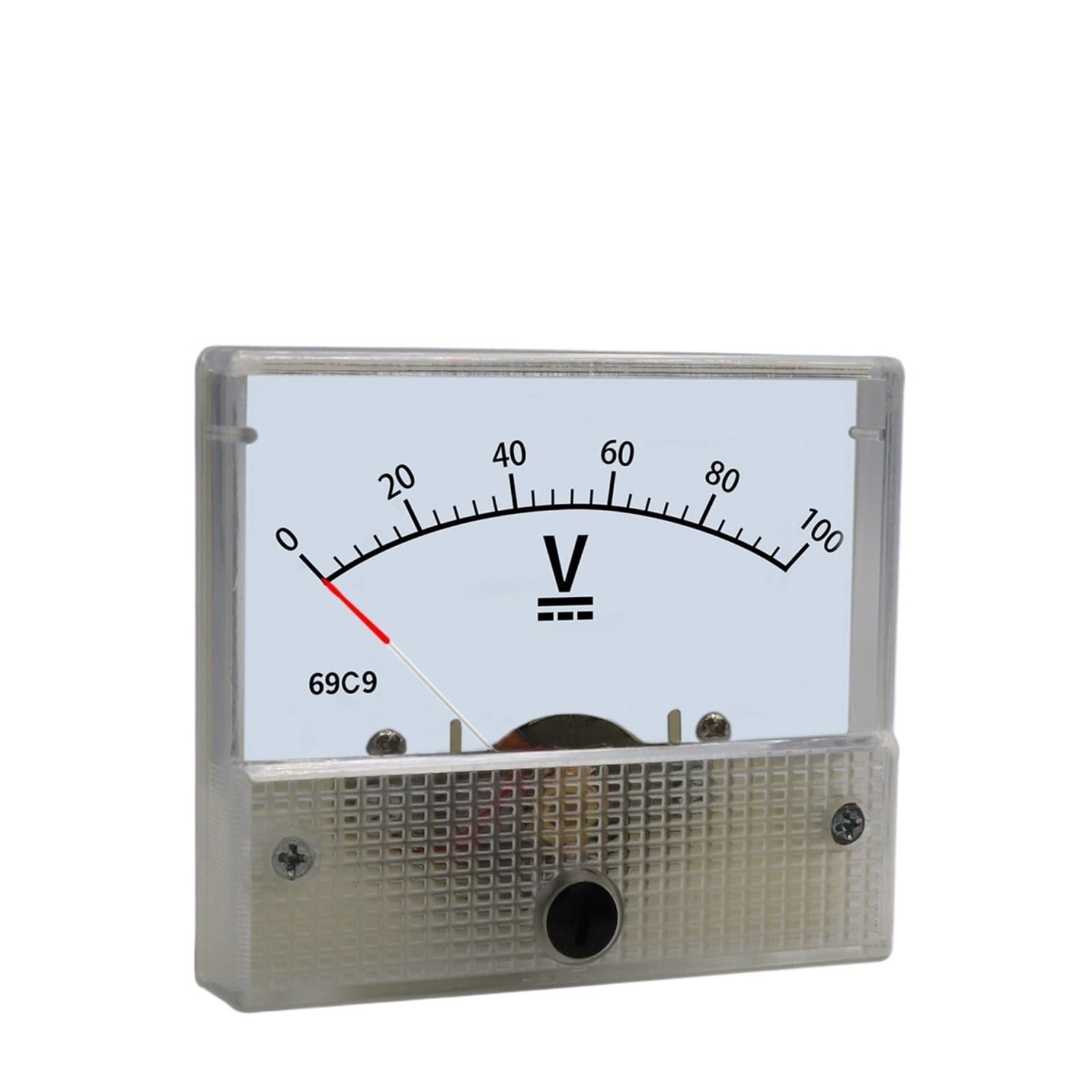 Instrumentos de panel de corriente analógica, Amperímetro Analógico Voltímetro Medidor de Panel Serie 69 DC/AC 5V-800V(Select Colour Name,600V)