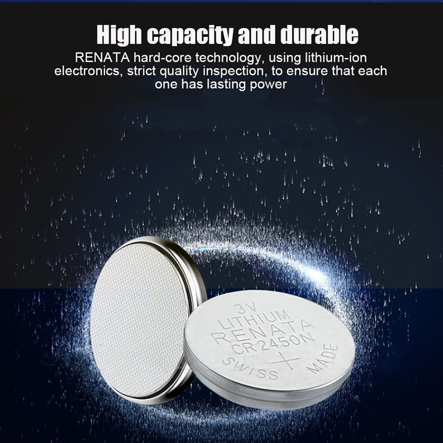 Image of MOCKING BIRD Coin Cell Battery 3 Volt Lithium Battery Swiss Made (Silver) (Pack of 3, CR2450)