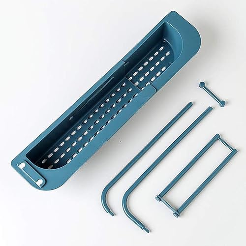 Miniatura 3 de Vilihkc Organizador de fregadero telescópico para fregadero, bandeja de almacenamiento para el hogar, cocina, cesta de drenaje expandible para