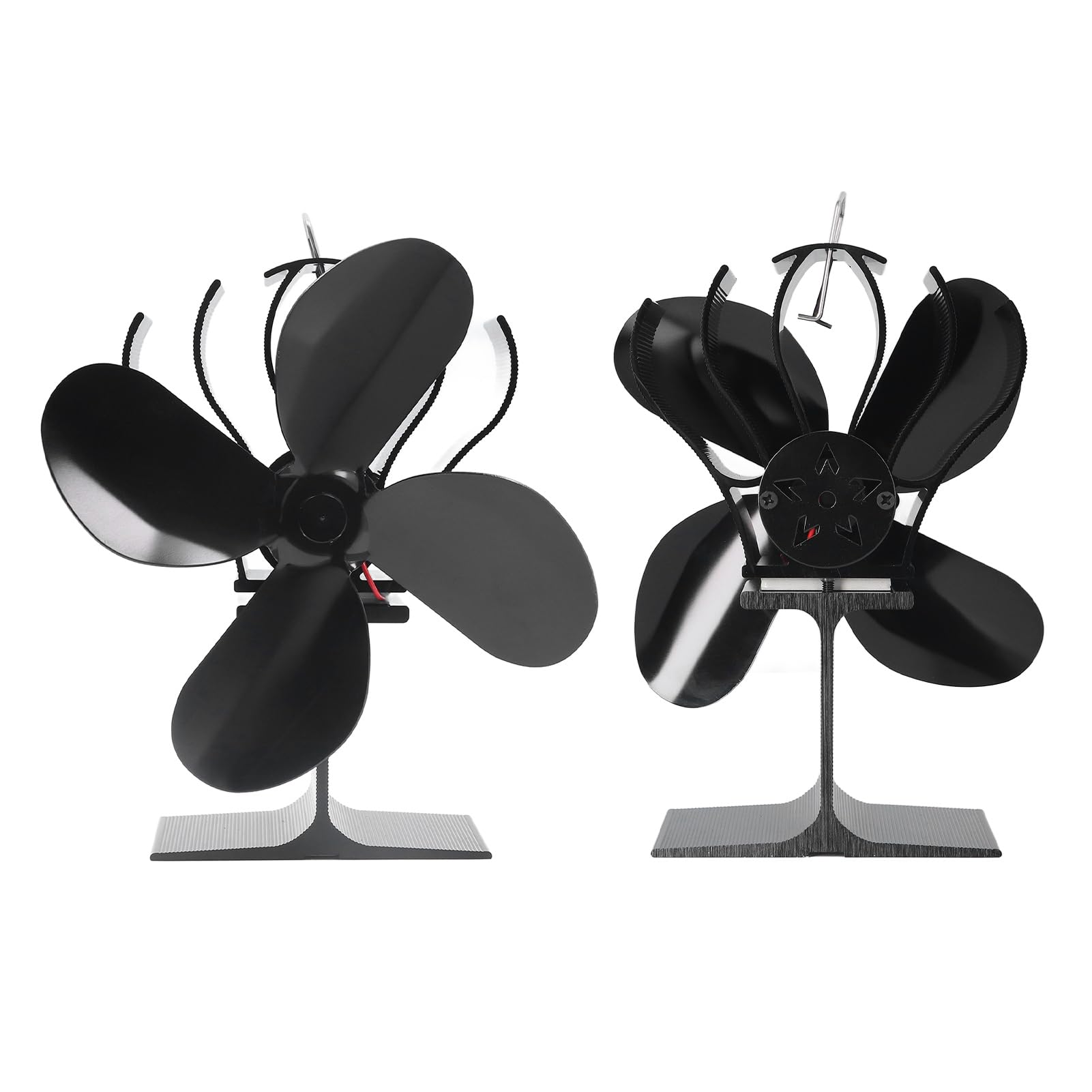 Ventilatore Termico per Stufa, 4 Pale in Lega di Alluminio, per