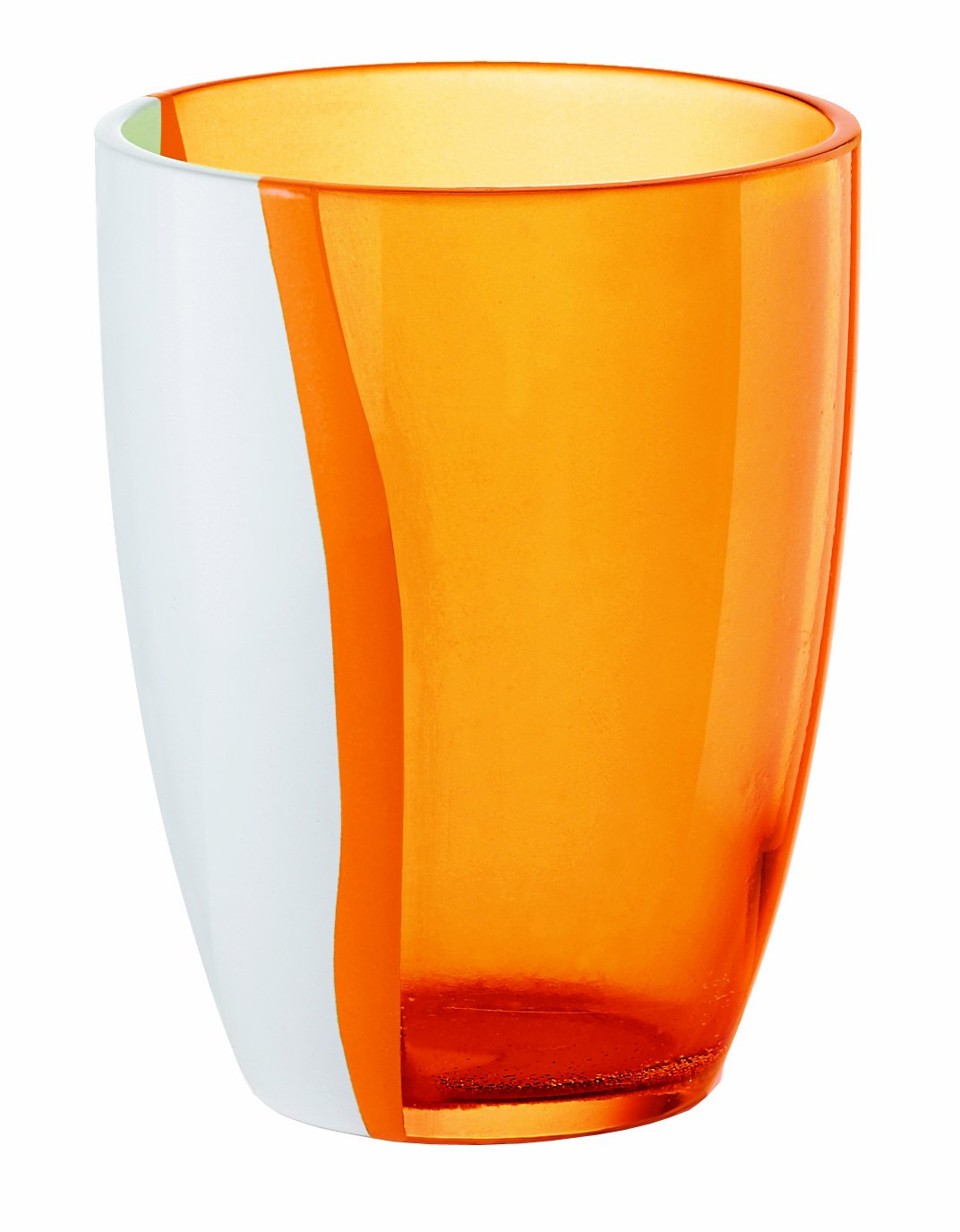 Guzzini Happy Hour 15-1 2-Ounce Two Tone Soft Drink Glass Orange