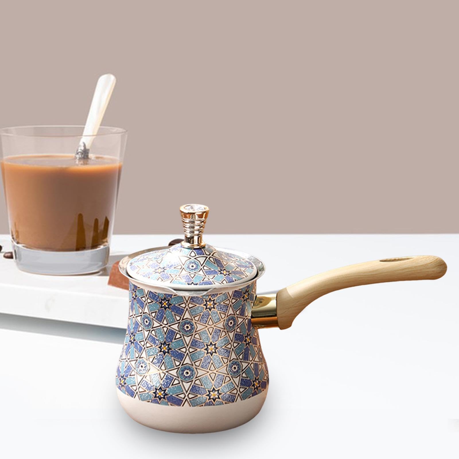 Cafetera Profesional de Acero Inoxidable con Asa Y Protector, Apta para Cocinas de Gas E Inducción, Ideal para La Cocina, Viajes Y Of, tal como se describe, 550 Ml
