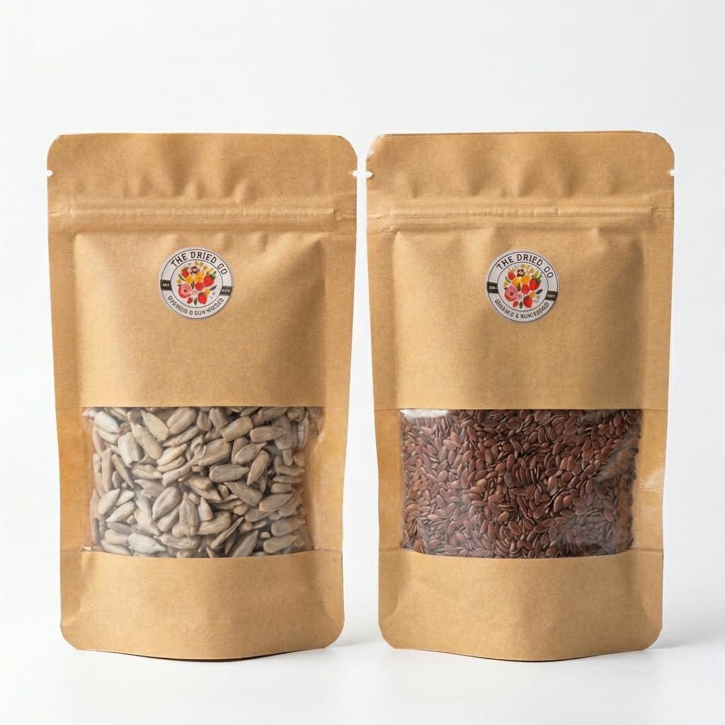 The Dried Co. Flax + Watermelon Seeds - Raw 2-in-1 Seed Blend | Non-GMO Superfood Blend Rich in Heart-Healthy Lignans, Protein | Great for Smoothies, Baking & Snacking | Pack of 2x100g (100g Each) — Amazon image 23