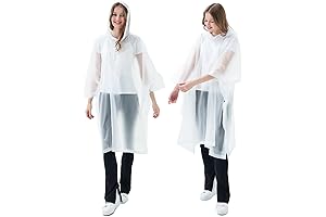 Reusable Waterproof Rain Ponchos for Adults