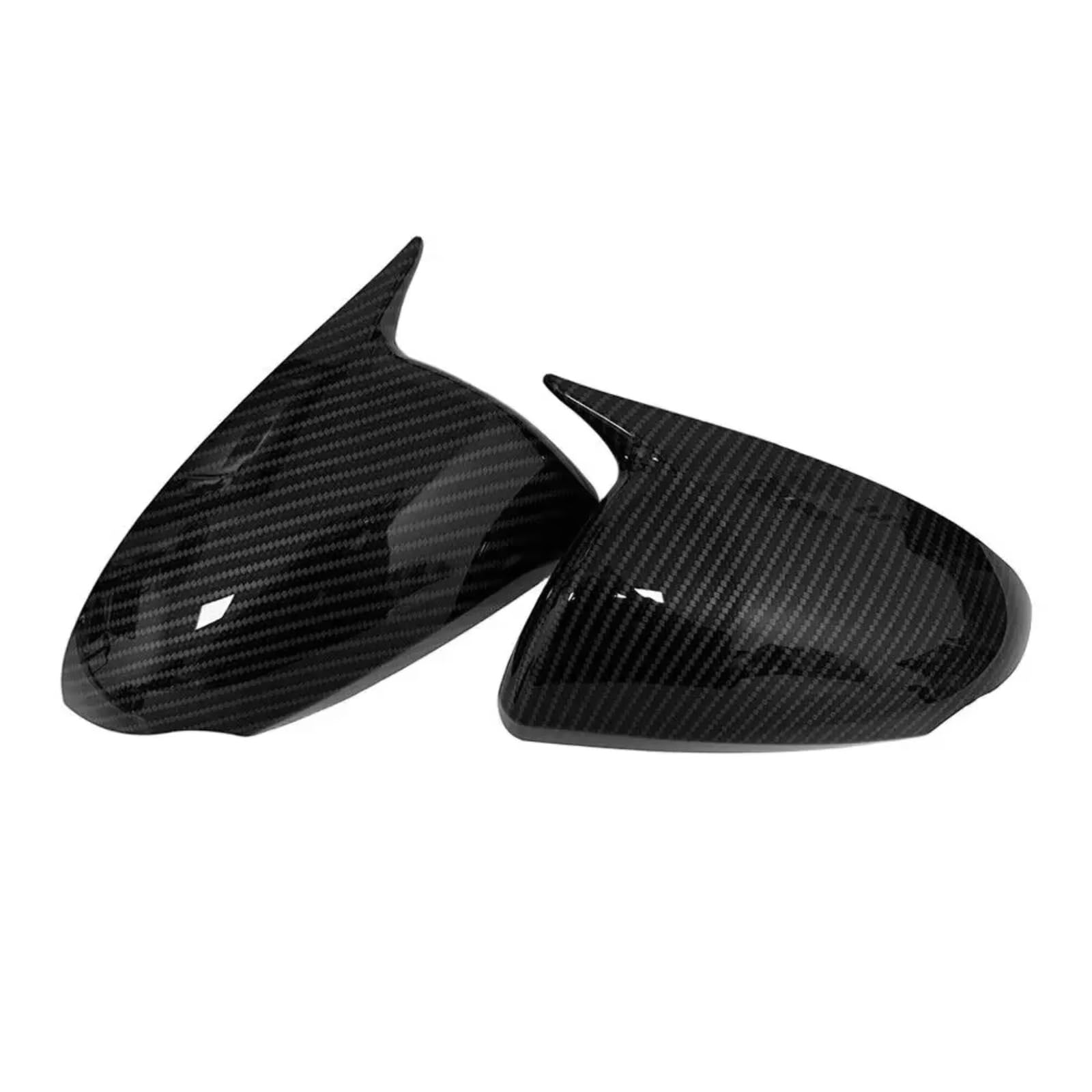 for Hyundai for Ioniq 2016-2022 ABS Car Rearview Side Mirror Cover Wing Cap Door Housing Shell Trim Sticker Car Rearview Mirror Shells Side(Carbon Look)