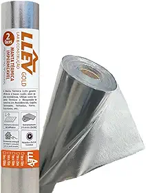 Manta Térmica Foil De Subcobertura Dupla Face 10m² Telhado Cobertura Isolamento Térmico