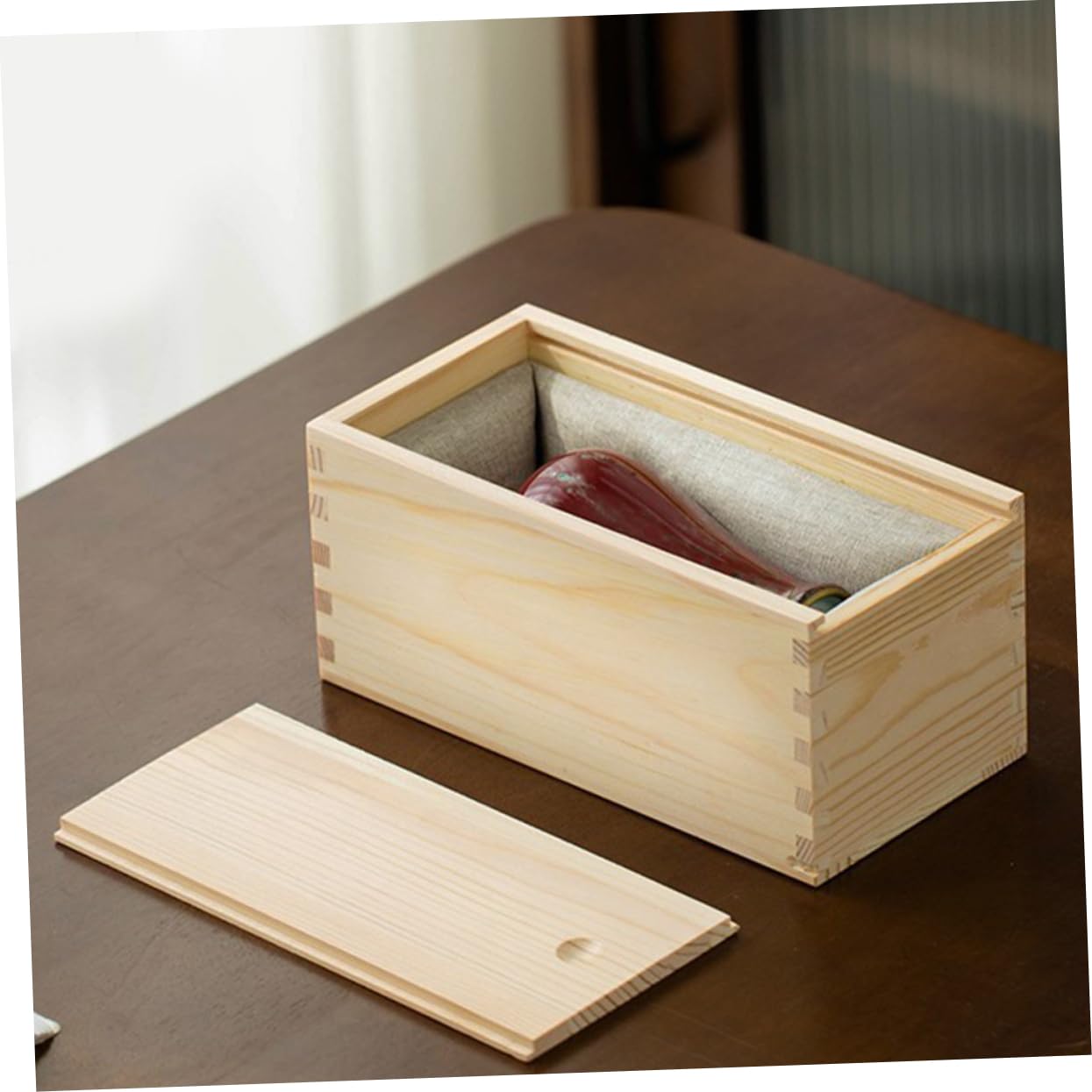 BESPORTBLE Scatola Da 5 Pezzi Scatola portaoggetti in pino Archiviazione con coperchio scatole decorative piccolo a forma di scatole di immagazzinaggio decorative scatole portafoto di legno