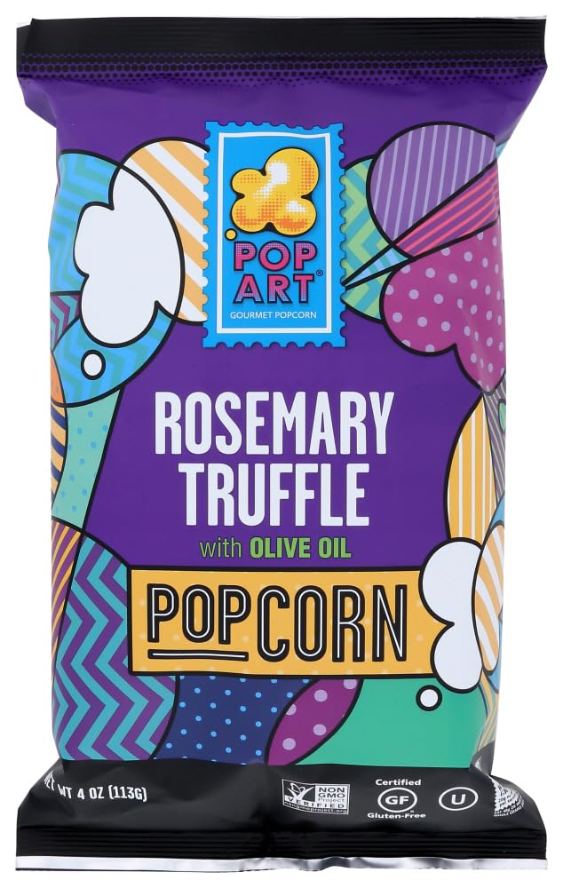 Pop Art Snacks Gourmet Popcorn - Rosemary Truffle (9 Pack)
