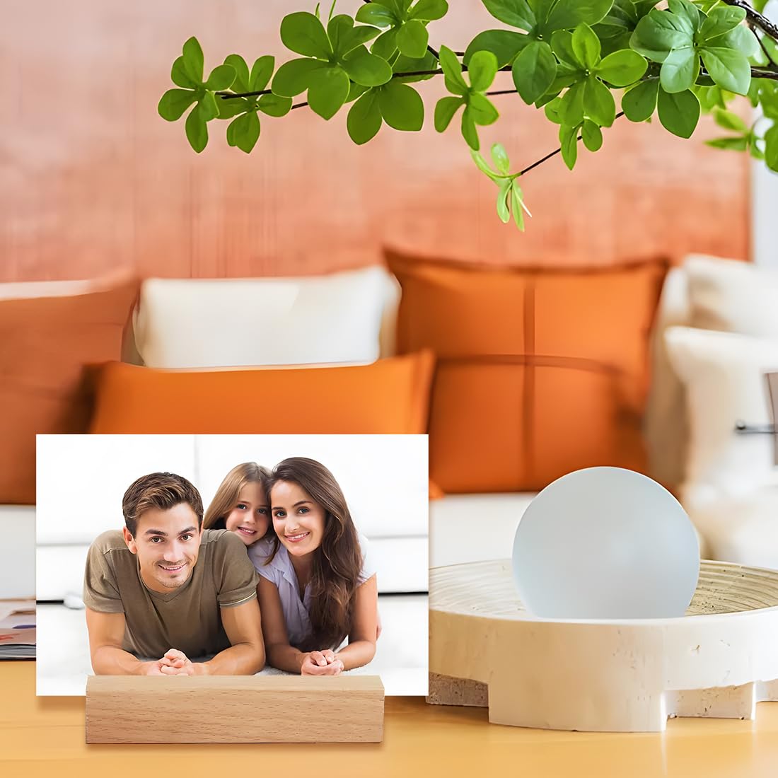 Set 12 Segnaposto In Legno - Porta Menu Per Tavolo, 10x3x2cm, Con Adesivi, Per Matrimoni E Feste - Foto 9