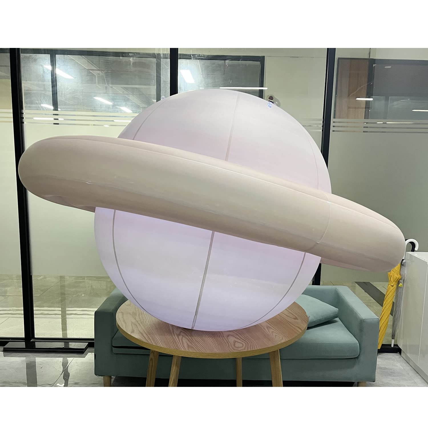 Sayok 0.25mmPVC 60'' Large Inflatable Planets Solar System Inflatable Saturn Planet Balloons for Children Early Learning Toys Educational Institution