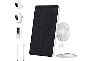 5W Solar Panel for Ring Stick Up Cam with Solar Panel (9.8 Ft Cable)