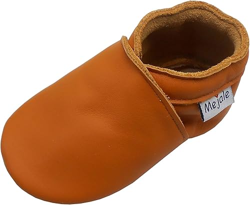 Miniatura 3 de Mejale Mocasines para bebé, de goma, suave, para gatear, para niña, zapatos de cuero para caminar, unisex, zapatos para principiantes