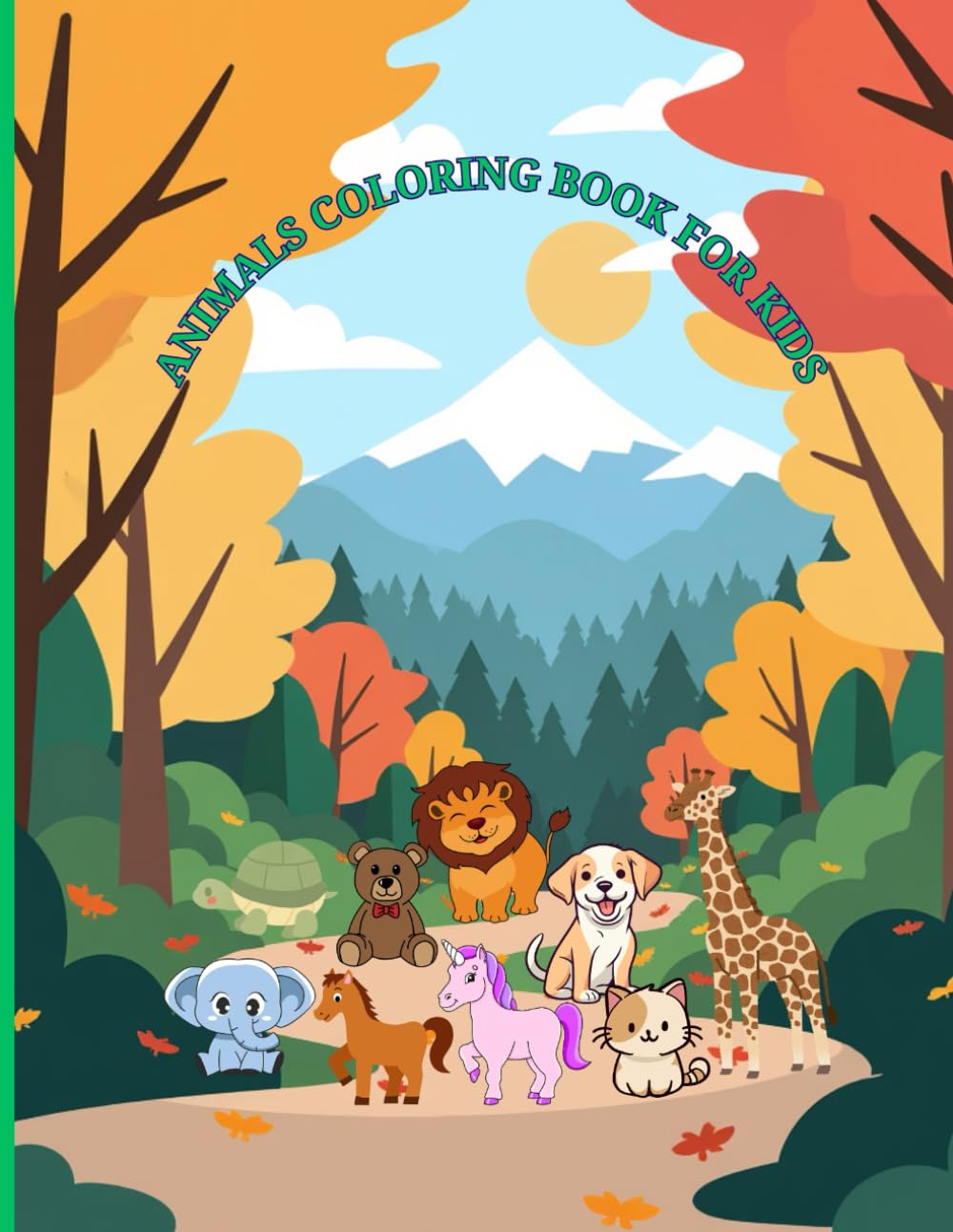 Animals Coloring Book For Kids: Animals Coloring Book For Children's, Coloring Book For Little Learner's, Coloring Book For Toddlers, Age 2-4, 4-6