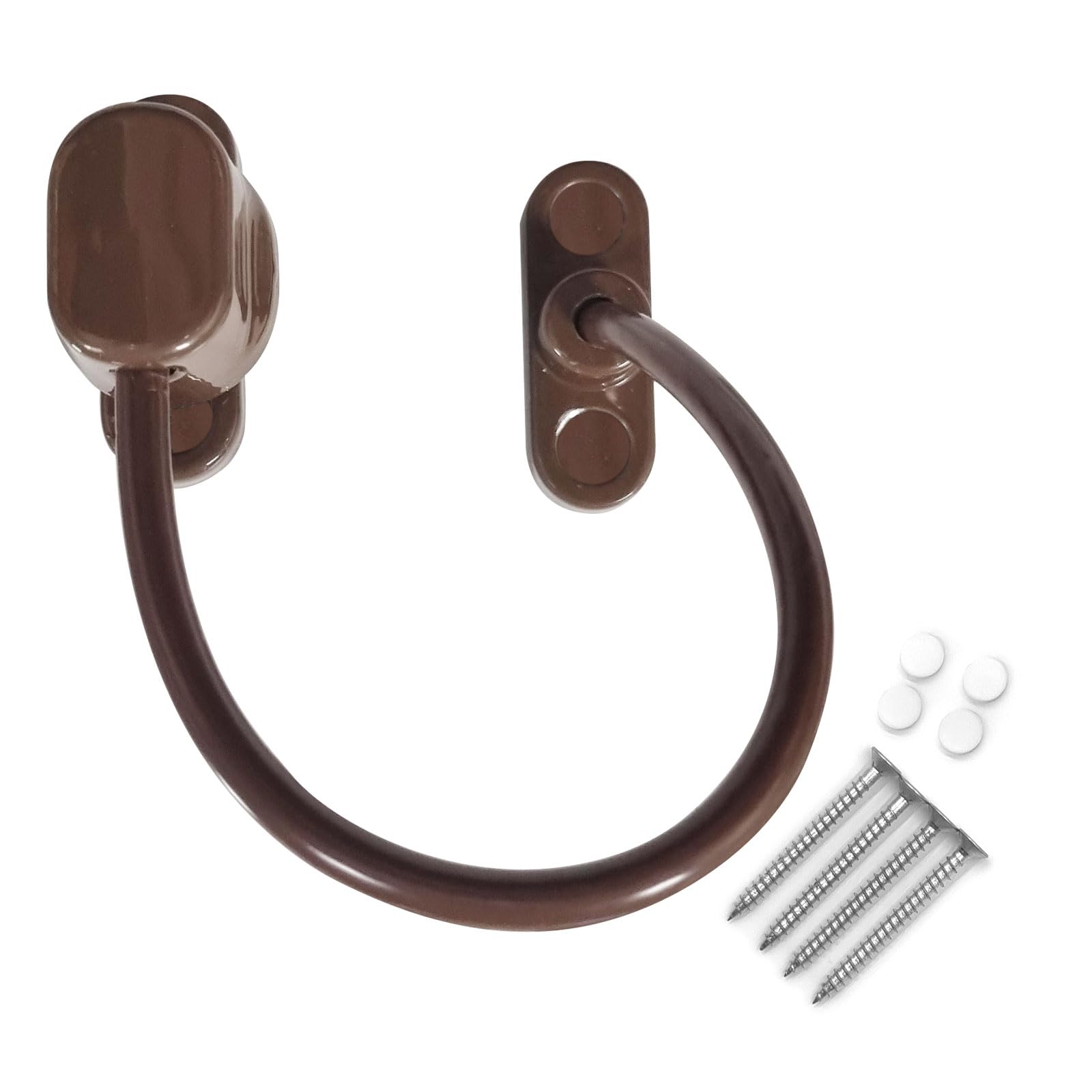 5 x Brown TruMAX Keyless Cable Restrictor Window Safety Security Lock