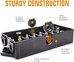 Trailer Junction Box 7 Way Abs Terminal Connector Waterdicht Verdeelblok voor de Aansluiting in Trailers, Boten, Restauratiewagens en Andere Automotive