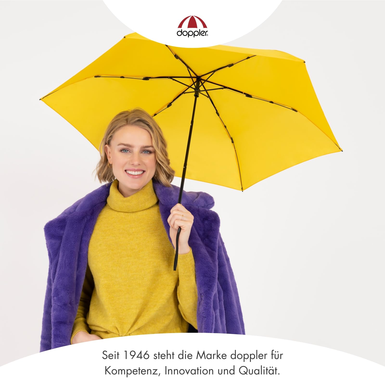 Doppler Taschenschirm Zero,99 Flat I Ultra leichter Regenschirm I Kleiner Schirm I Mini Regenschirm I Leicht zu Öffnen I Flach & kompakt I Taschenregenschirm windproof