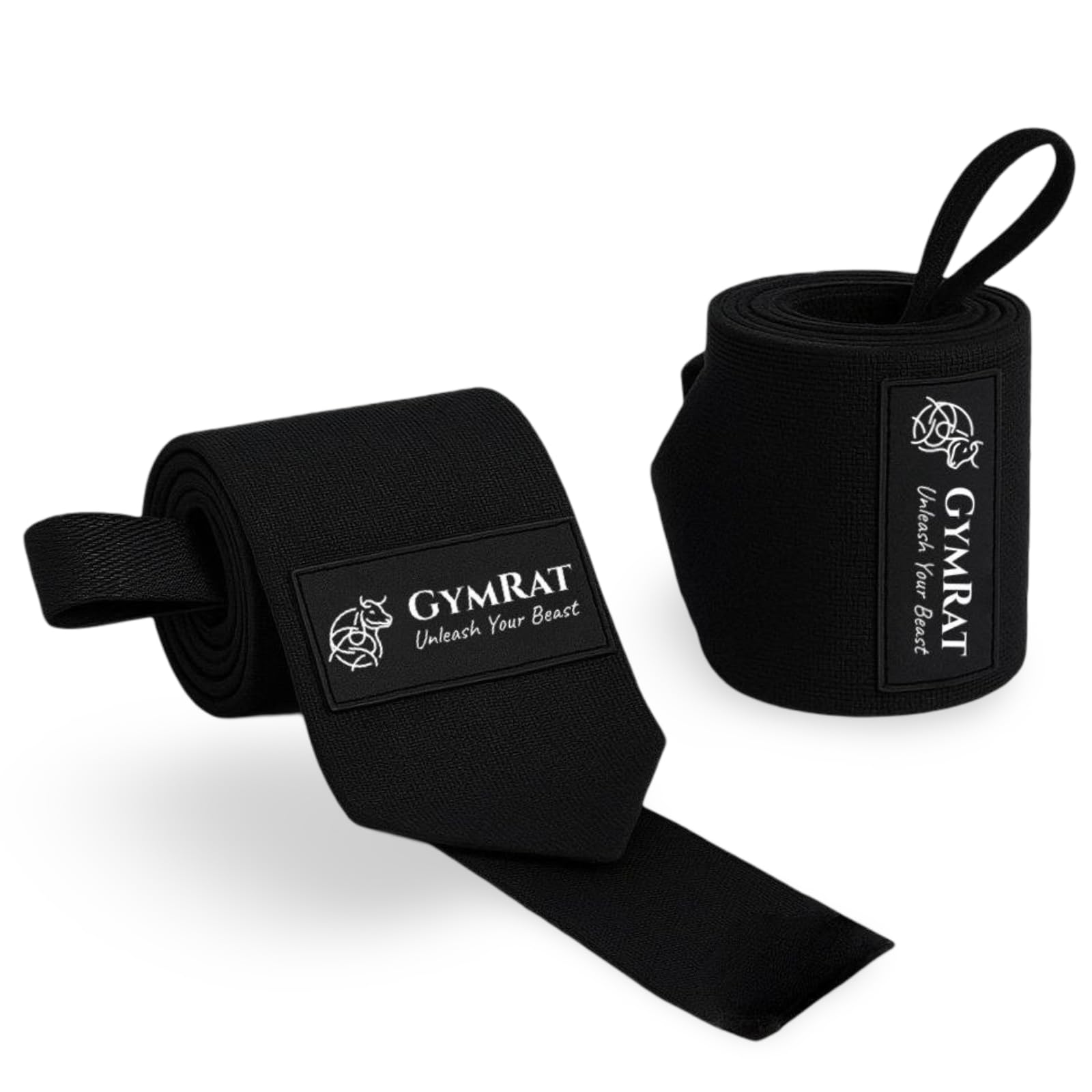 GYMRAT™ Weightlifting Wrist Wraps 18inch Unbeatable Quality Wrist Support with Heavy Duty Thumb Loop - Best Wrap for Powerlifting Competition, Strength Training, Bodybuilding.-image-6