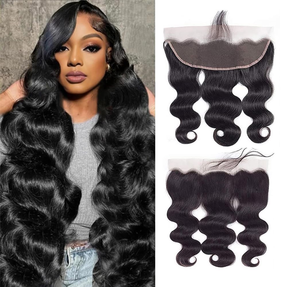 Amazon.com : Lemoda 13x4 Frontal Body Wave HD Transparent Lace