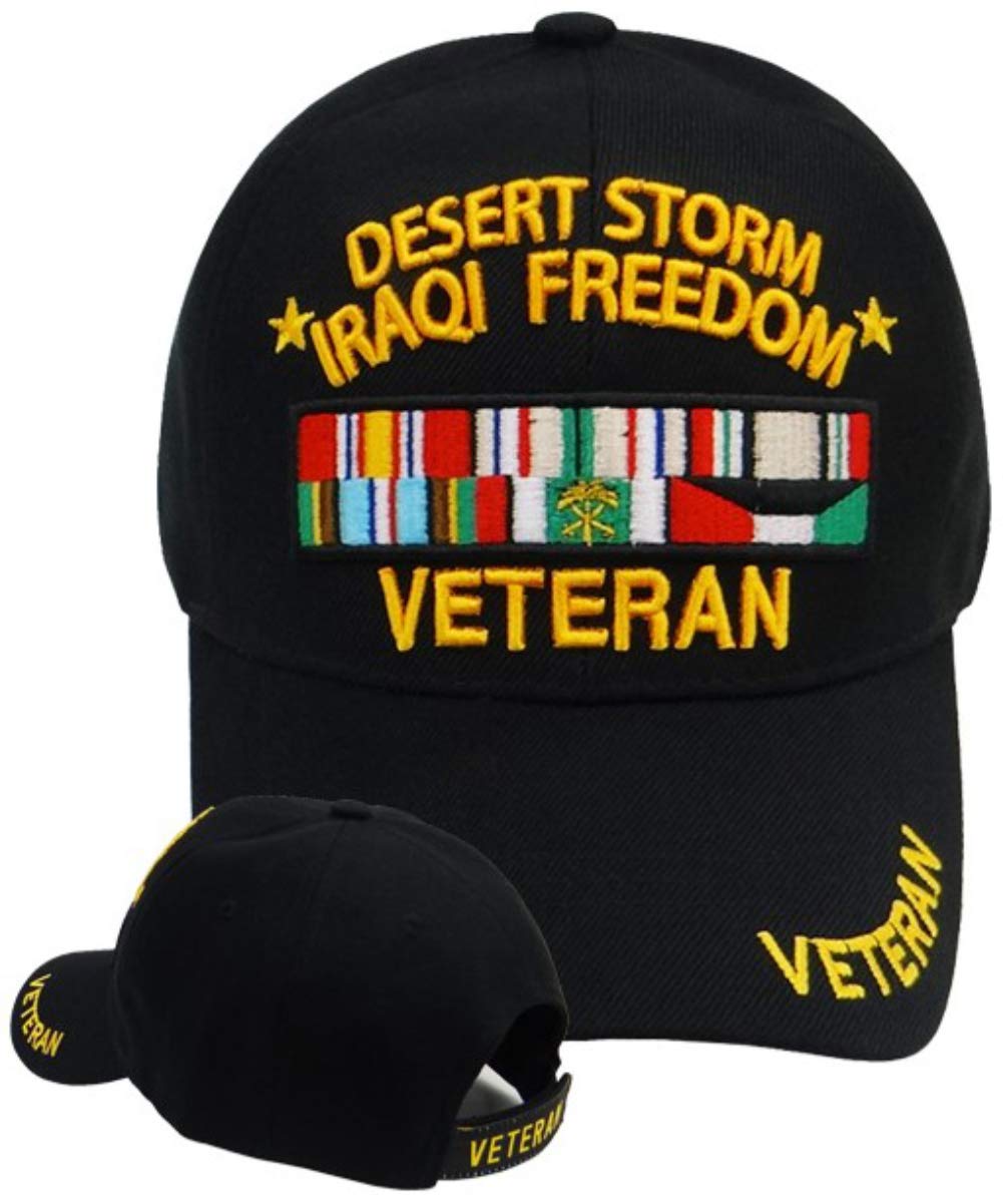 Desert Storm Iraqi Freedom Veteran Military Cap