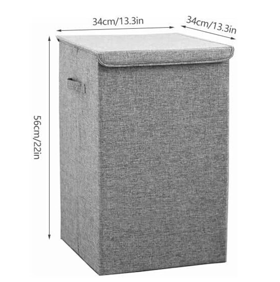 Cesto Ropa Sucia Cesto De Ropa Sucia Contenedor Almacenamiento Plegable con Tapa Cesta Artículos Diversos En La Sala Estar Hamper(B)