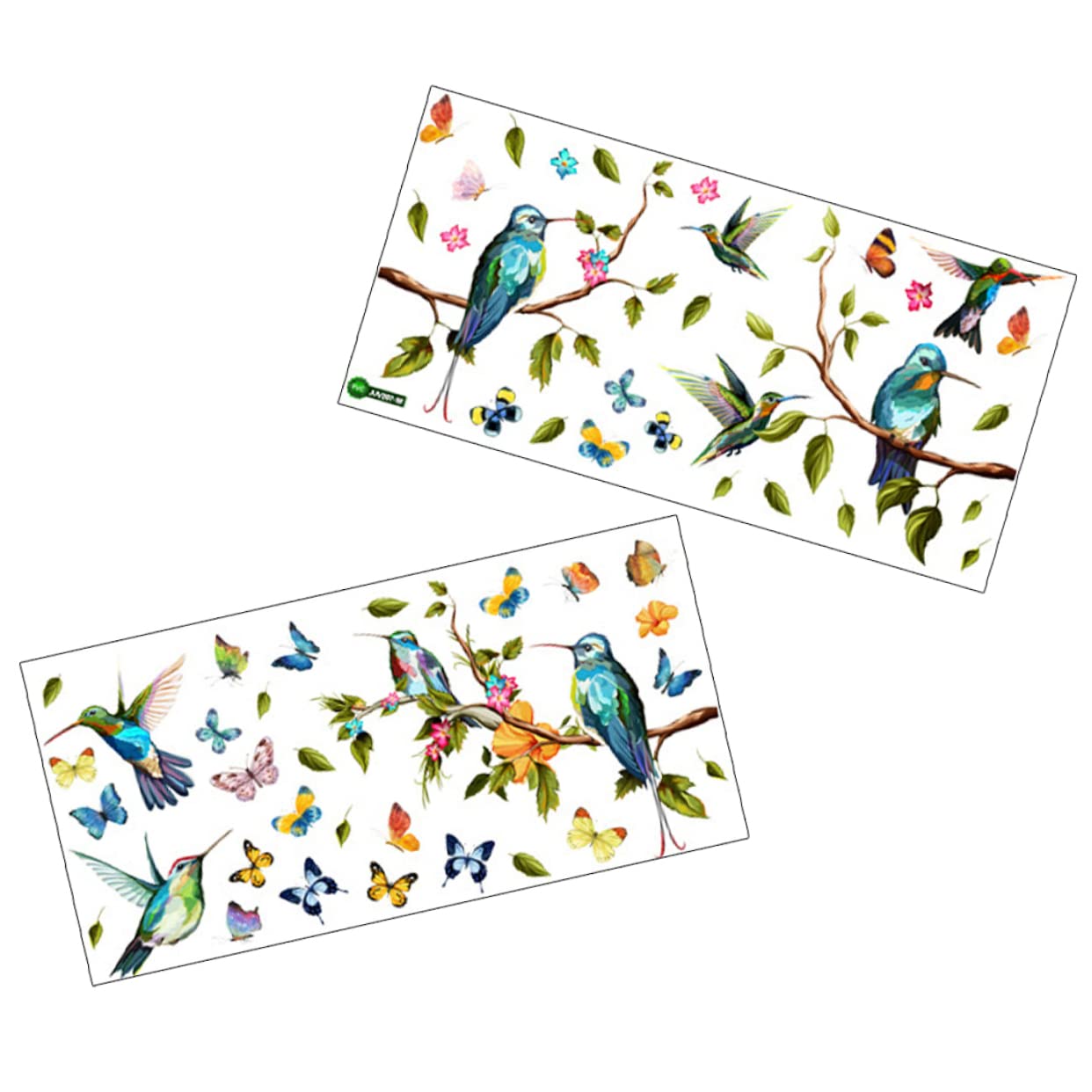 PRETYZOOM 3sätze Hummingbird Fenstersticker Statische Deko Mit Bunten Vögeln Und Schmetterlingen Für Kreative Fenstergestaltung Abnehmbar Und Rückstandsfrei