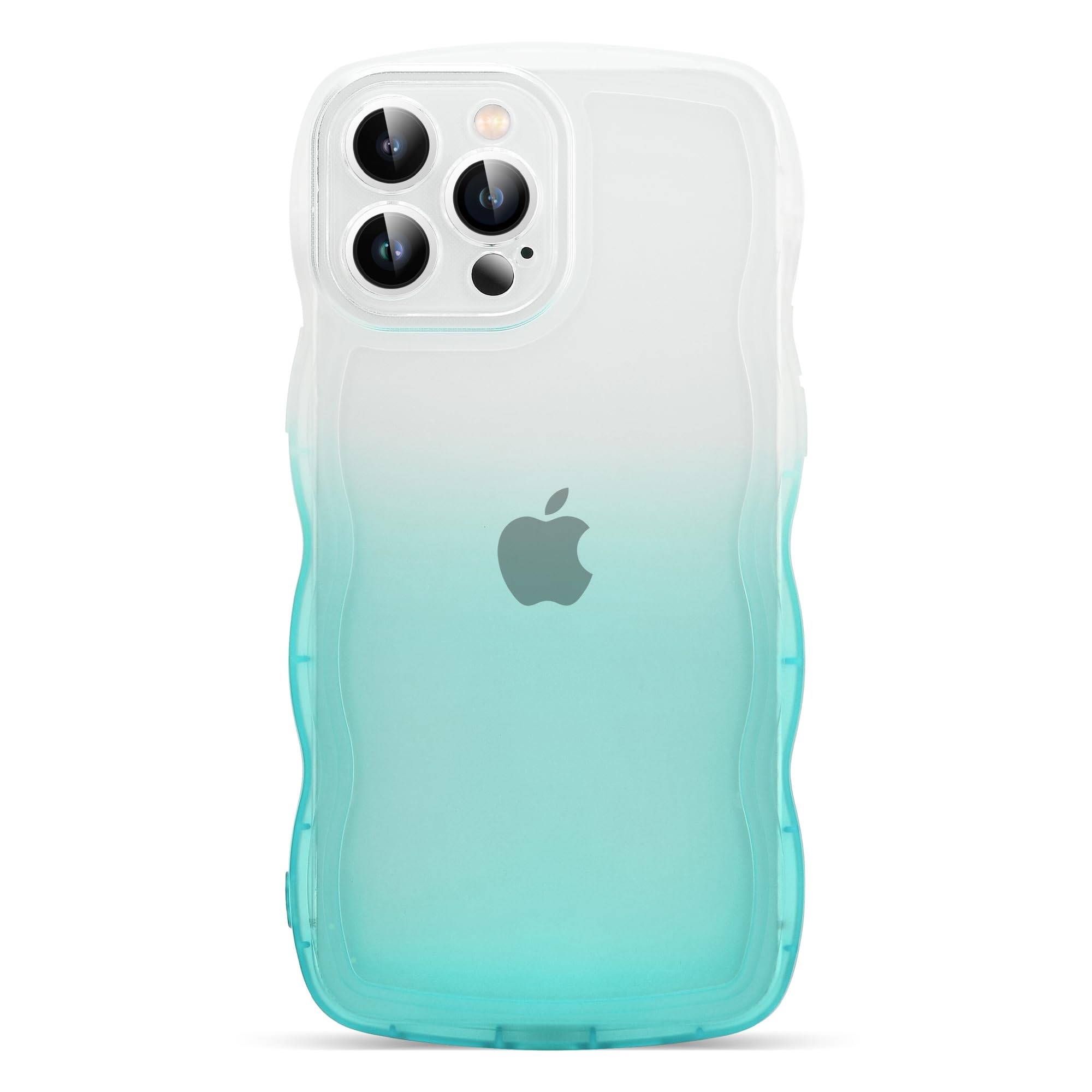 XIQI Compatible with iPhone 11 Pro Case 5.8" 2019, Cute Kawaii Curly Wave Frame Shape Soft Silicone Shockproof Protective Phone Cover for Women Girls,