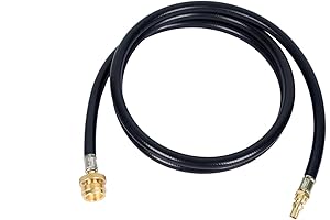 GasSaf 6FT Quick Connect Propane Hose for RV Quick Grill