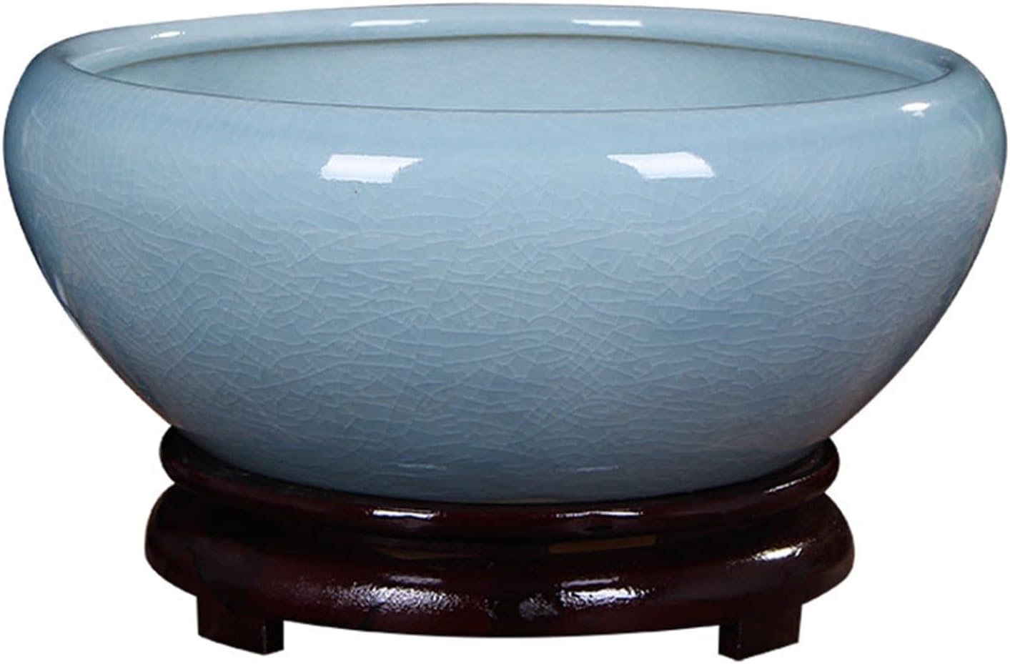 Planters For Indoor Plants Water Lily Bowl Ceramic Large Hydroponic Plant Pot Lotus Copper Coin Grass Hydroponic Utensil Fish Tank