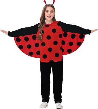 Girls Halloween Long Sleeve Shirt Bat Wings Tee Shirts 5-14 Years