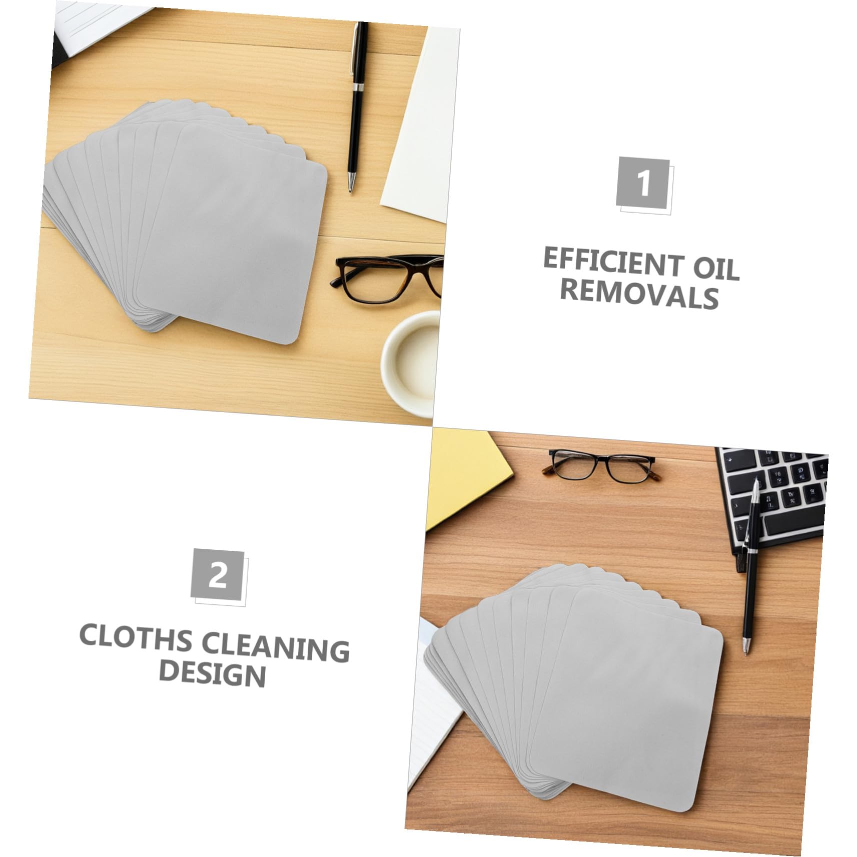 SOIMISS 100piezas Paño de Microfibra para Gafas Toallitas Suaves de Terciopelo para Limpiar Lentes Toallitas para Pantalla de Teléfono y Computadora Portátil Paños Limpiadores de Lentes