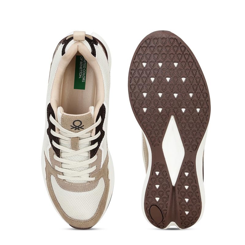 Image of United Colors of Benetton Mens United Colors of Benetton Colorblock Lace-up Round Toe Athletic Sneakers Sneaker